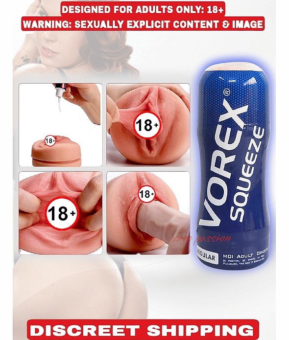 VOREX Fleshlight Mast.urbator Real Feel pussy Toy For Men Male Stroker Mini Cup Mastur.bator Sex Toy For Men- Bluemoon