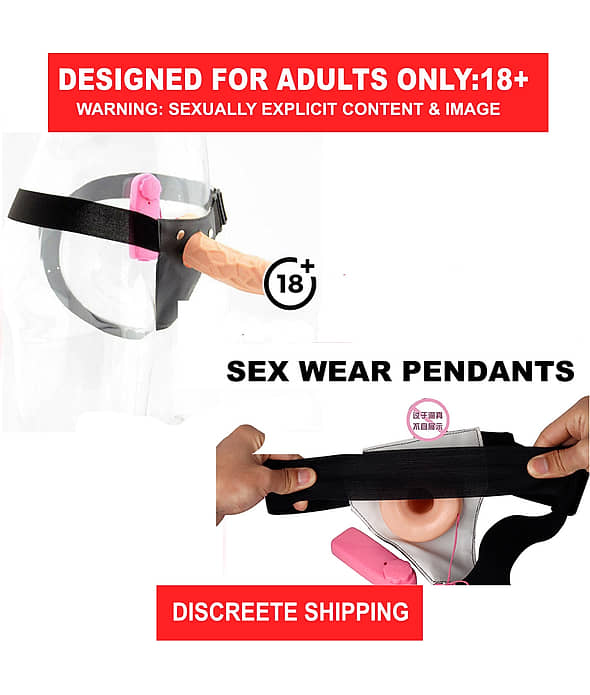Hollow Strap On Dildo And Condom With Vibration||Male And Female