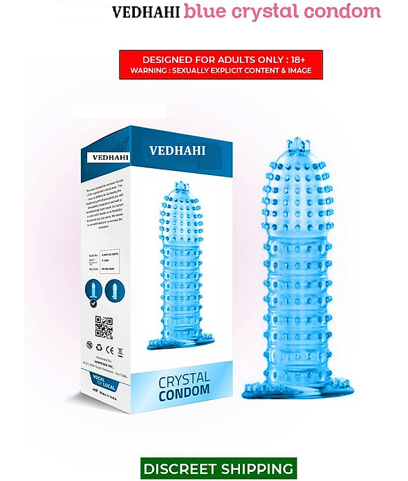 Crystal Silicon Doted  Condom Reusable