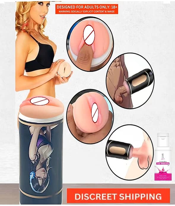 Black Cup Hand-held Pocket Pussy Masturbator silicon sexy doll toy full body sexy toy low price silicon Pussy For Man