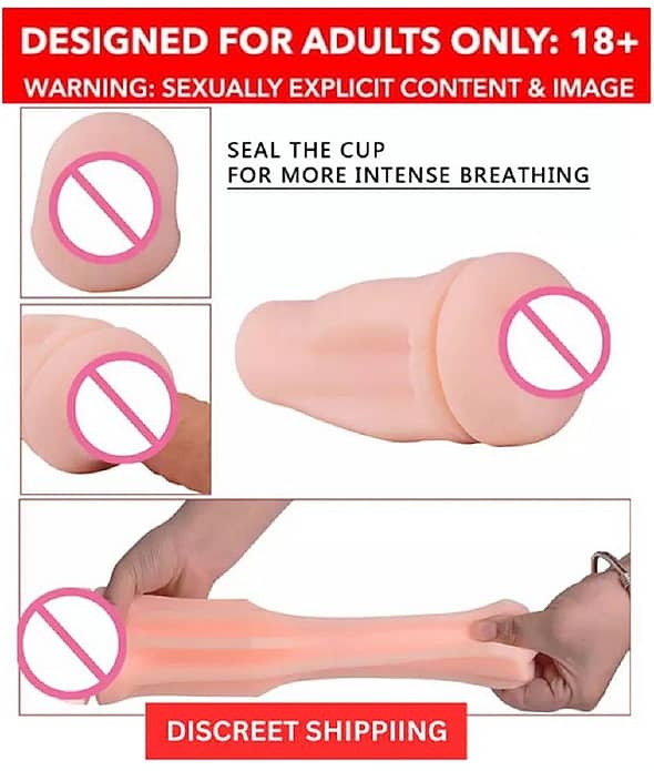 Big Size Handy Masturbator Flashlight Pussy with Sexy Virgin Vagina Sex Toys