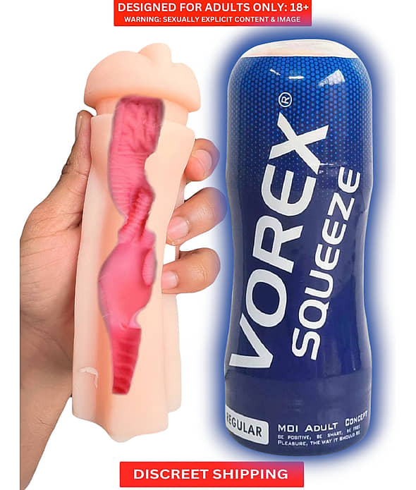 VOREX Fleshlight Mast.urbator Real Feel pussy Toy For Men Male Stroker Mini Cup Mastur.bator Sex Toy For Men- Bluemoon