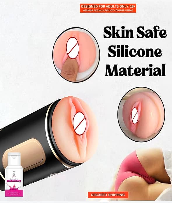 Black Cup Hand-held Pocket Pussy Masturbator silicon sexy doll toy full body sexy toy low price silicon Pussy For Man