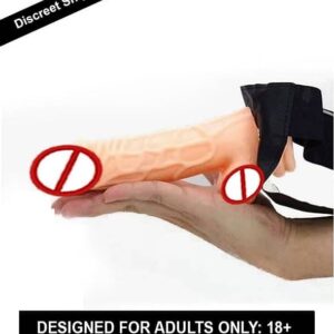 Hollow Strap-on vibrator dildo condom